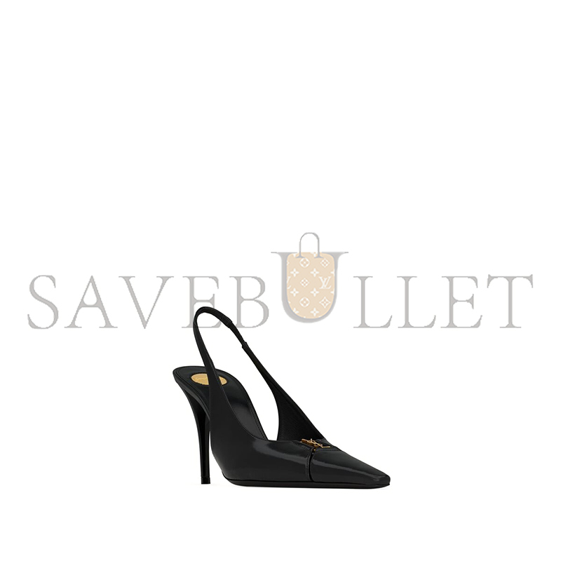 Y*L babylone breteuil slingback pumps in smooth leather 806685aaesx1000